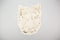 Cream and Gold Sequined Furry Owl Applique APP00152